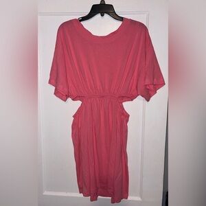 Coral Umgee Cutout Dress